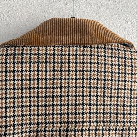 Sezane Will Jacket Navy ochre houndstooth -  Size XL - Picture 7 of 7